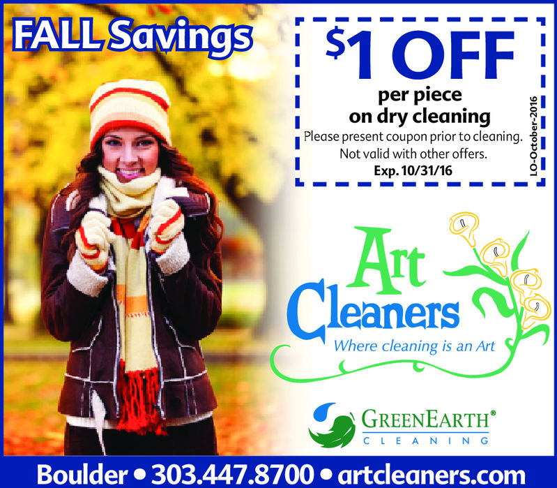 Art Cleaners Fall Savings