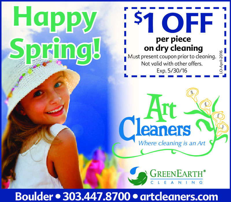 Happy Spring from Art Cleaners