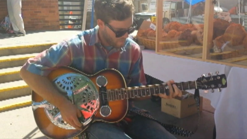 Blues Guitar at Farmers Market