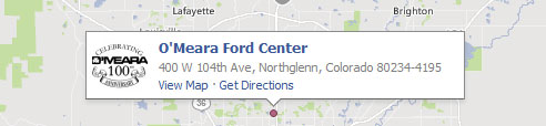 O’meara Ford Center Map